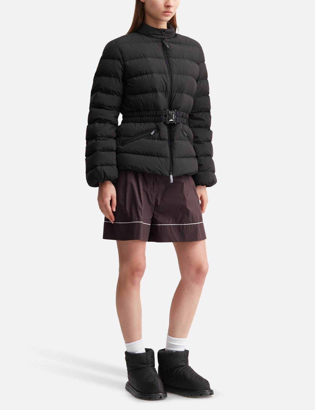 Esthetique Belted Short Down Jacket view 20