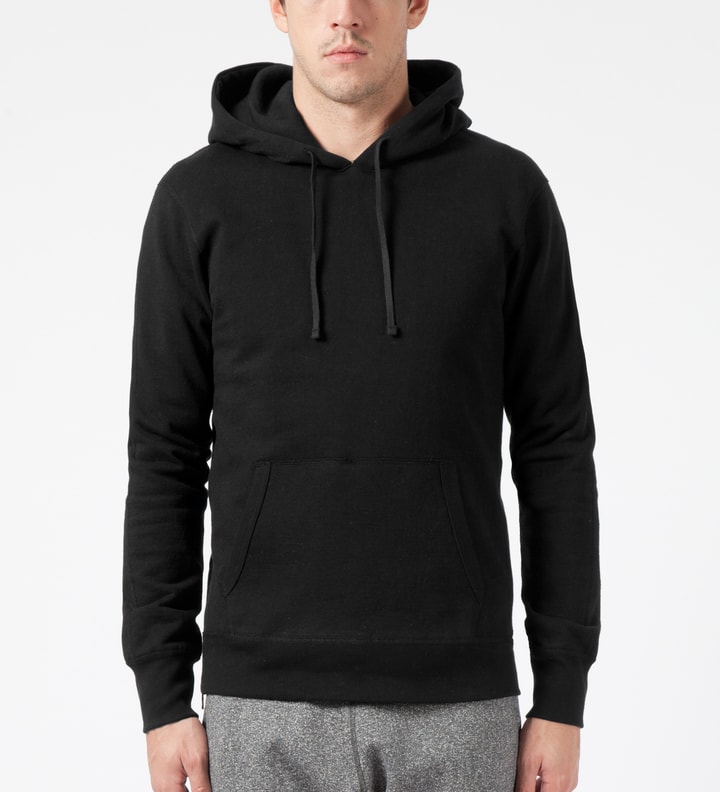 Black RC-3261 Heavyweight Terry L/S Pullover Hoodie W/ Side Zip Placeholder Image