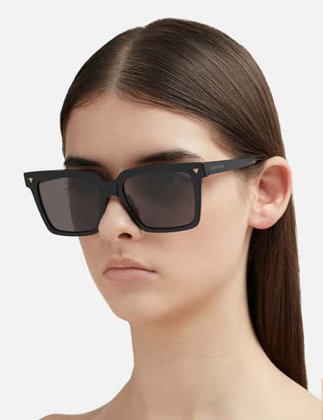 Bottega Veneta - SOFT RECYCLED ACETATE SQUARE SUNGLASSES | HBX display picture 2