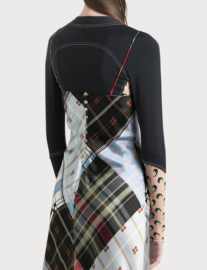 실크 스트레치 새틴 슬립 드레스 Placeholder Image