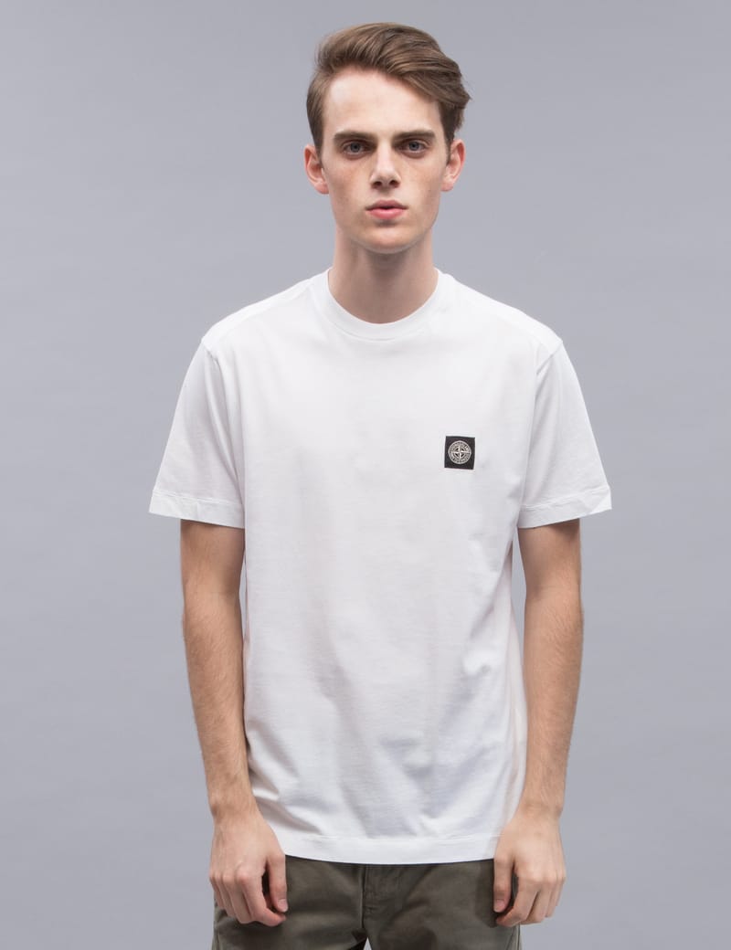 stone island box logo t shirt