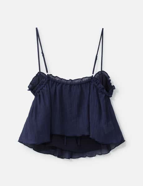 Shirred Crinkle Bustier view 8