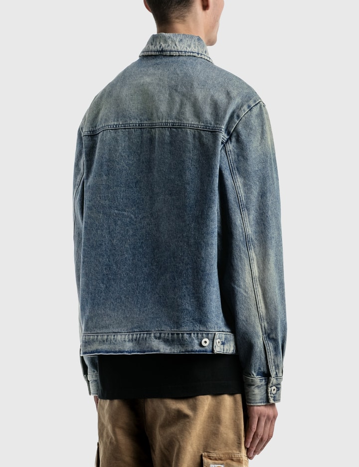 Worker Logo Patch Denim Jacket Placeholder Image