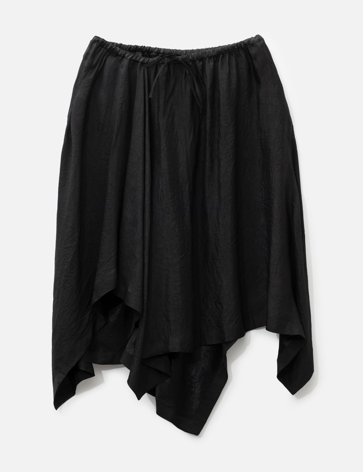 anggae Unbalanced Satin Skirt