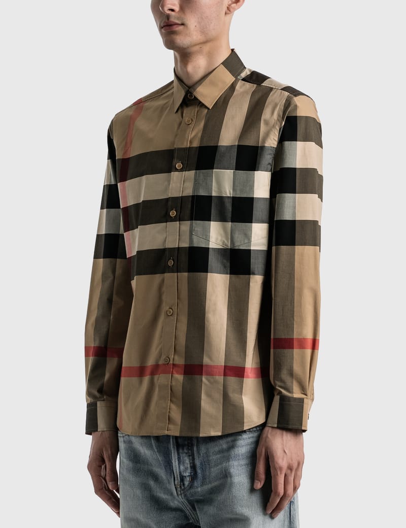 Burberry Vintage Check Cotton Poplin Shirt - Brown