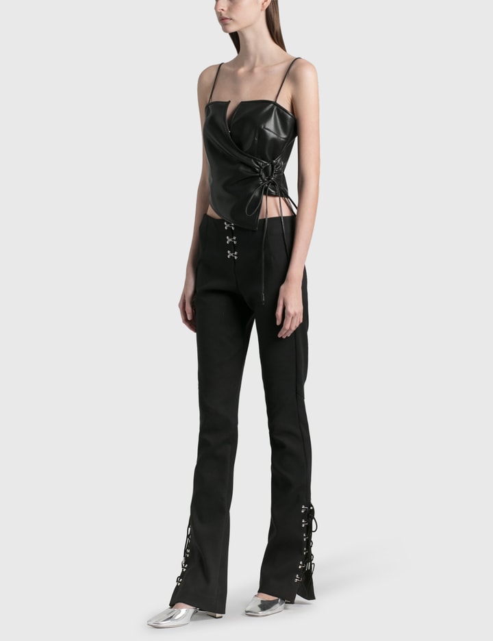 Cosimo Vegan Leather Wrap Top Placeholder Image