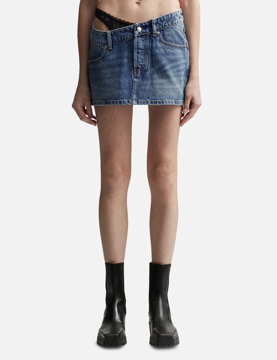 Pre-Styled Denim Skirt view 13