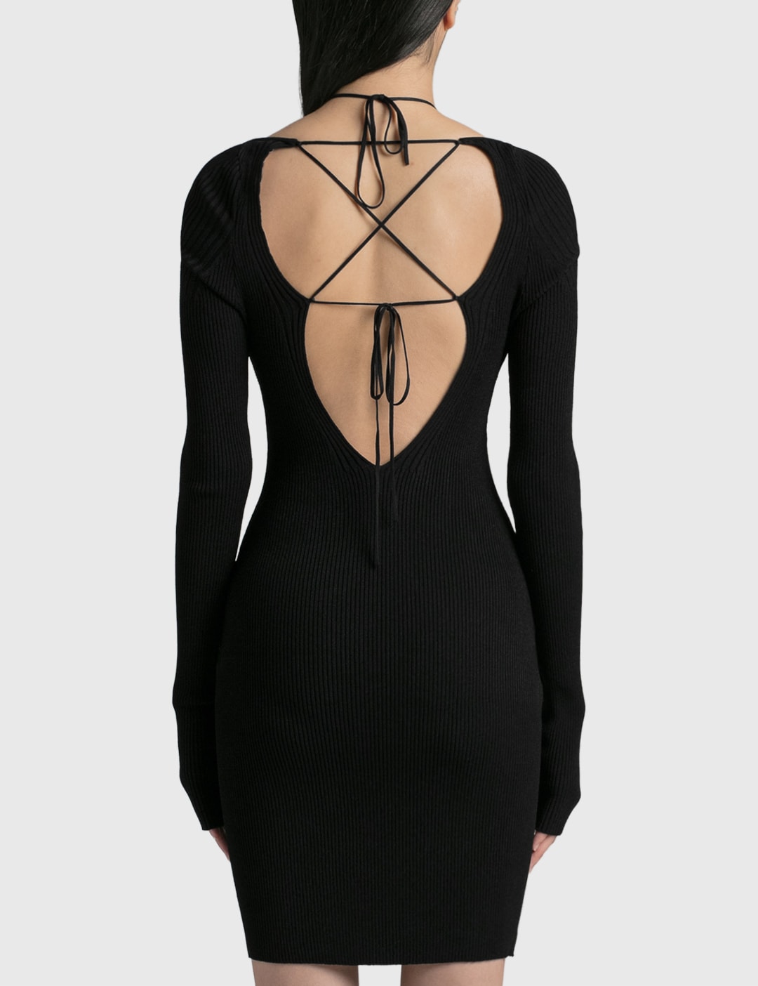 Long Sleeve Ribbed Dress view 15