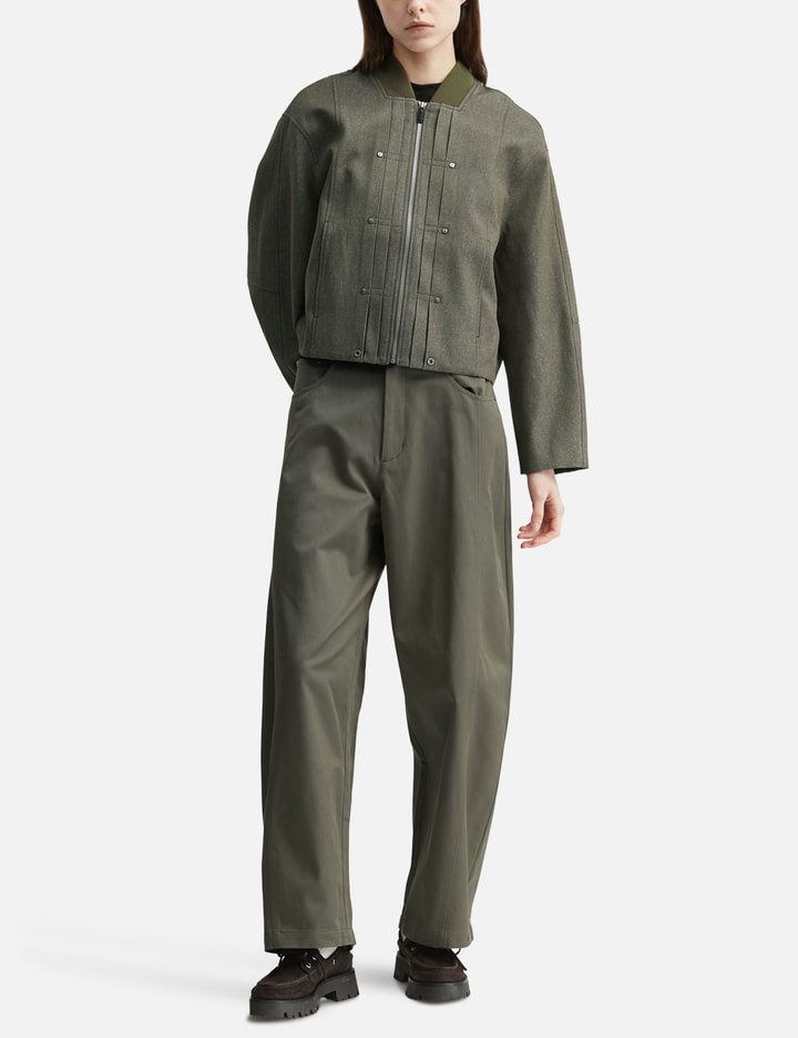 TEAM WANG design Reset Curved Trousers