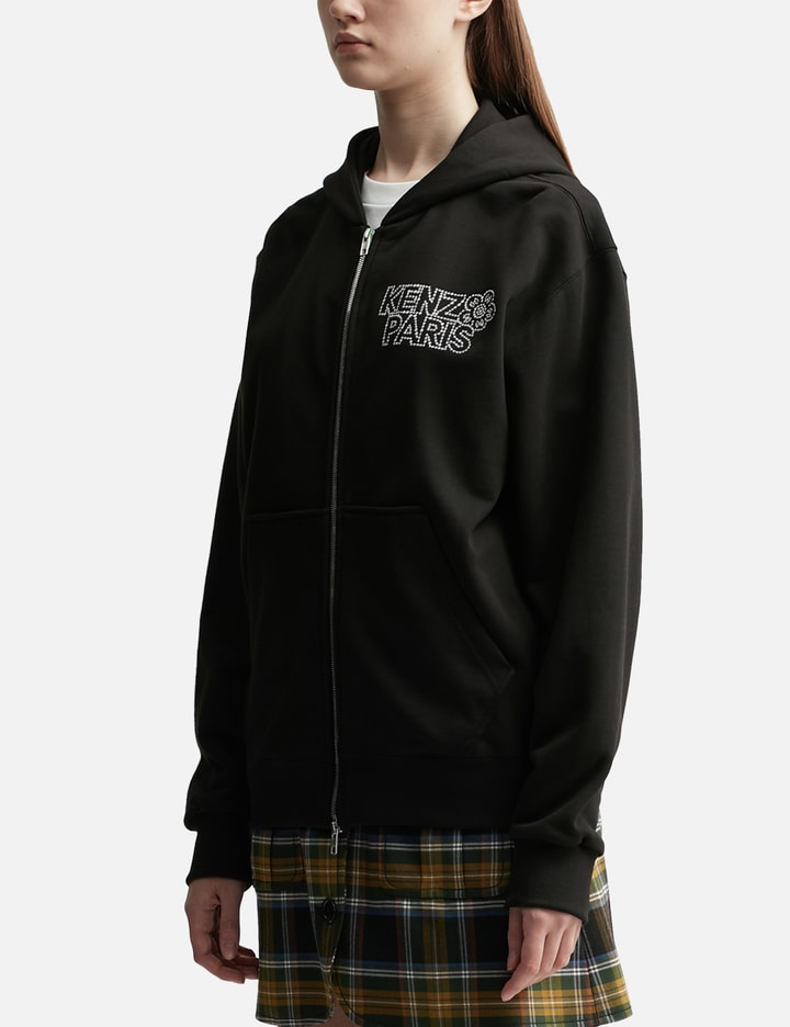 'KENZO Constellation' embroidered zipped hoodie Placeholder Image