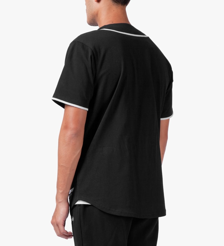 Black Stussy Baseball Jersey Placeholder Image