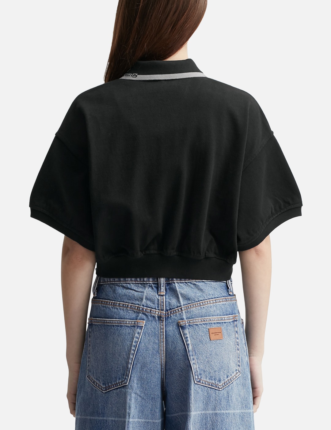 Cropped Cinched Cotton Polo view 10