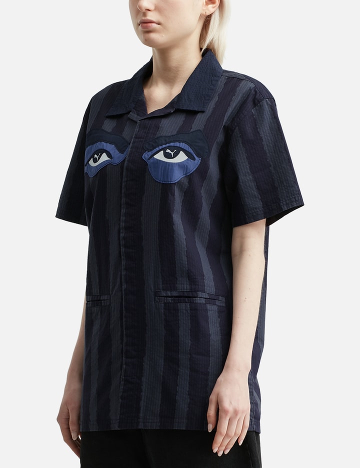 Puma X Kidsuper Stripe Cotton Seersucker Camp Shirt