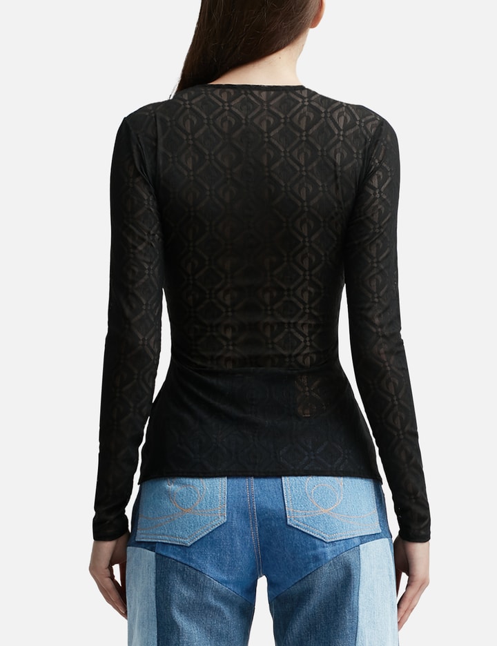 Marine Serre Moonogram Jacquard Second Skin Top