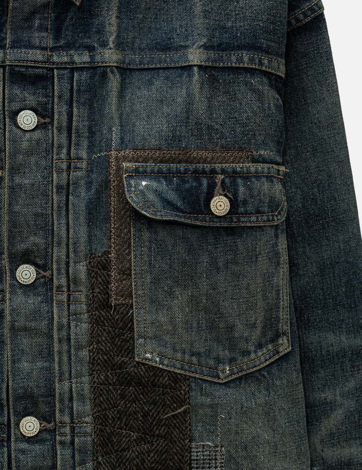 Junya Watanabe Man Junya Watanabe Man X New Manual Cotton Denim Multi Fabrics Mix Trucker