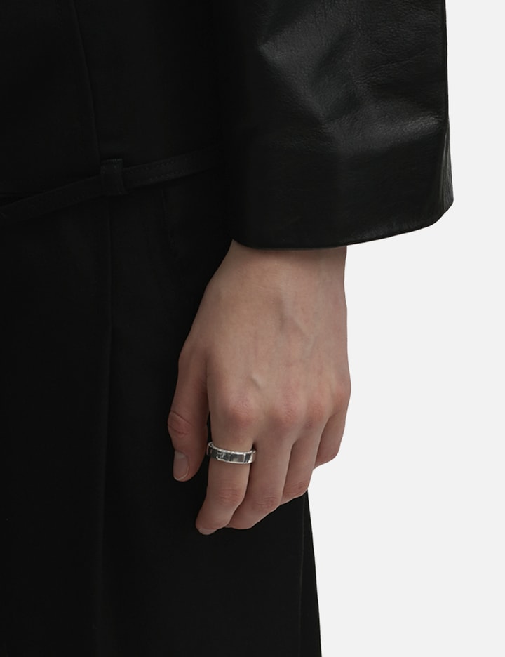 Shop Hatton Labs Spikes Band Ring In Silver