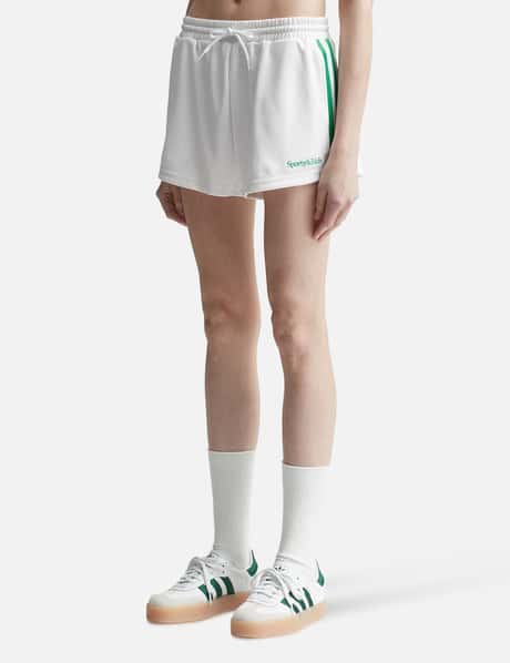 Serif Logo Roller Shorts White/Verde view 7