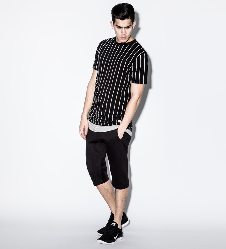 Black Pinstripe T-Shirt Placeholder Image