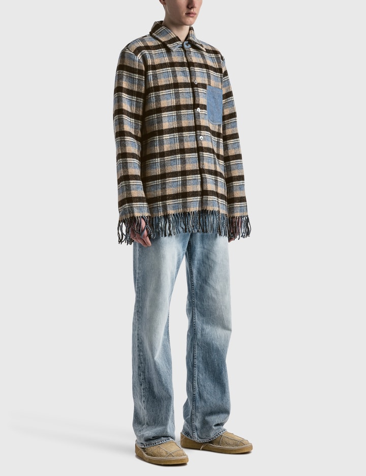 WOOL FRINGED JACKET Placeholder Image