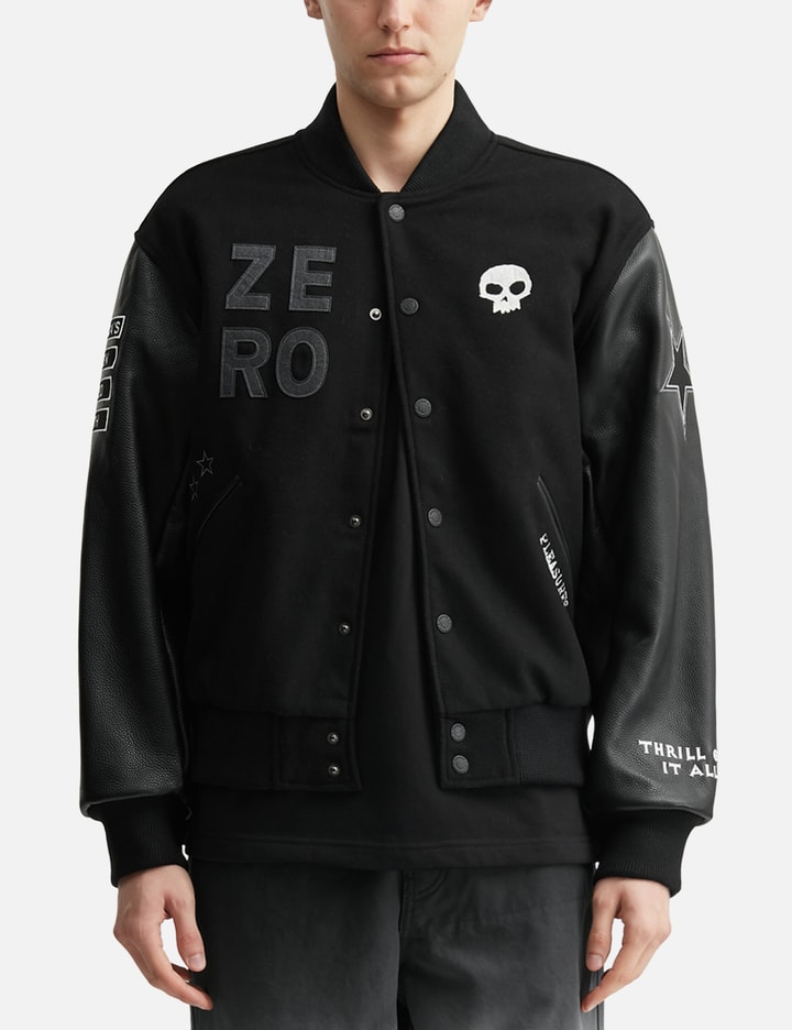 Pleasures Zero X Pleasures Pleasures Varsity Jacket
