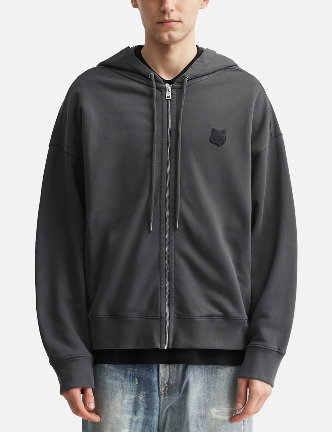Fox Head Zipped Oversize Hoodie view 18