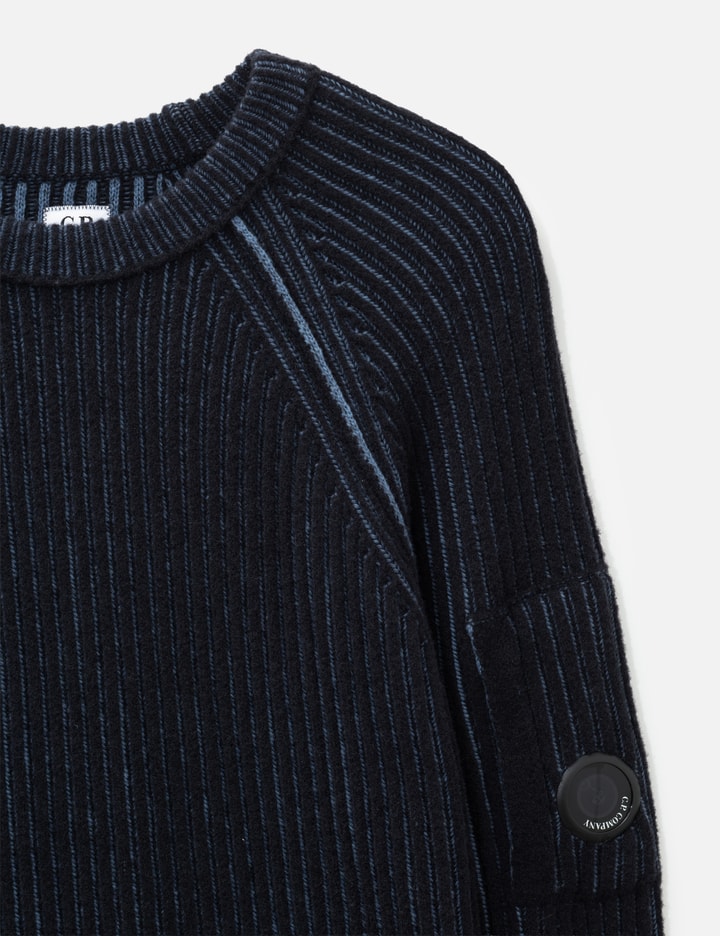 C.P. Company Fleece Knit Lens Crewneck Sweater
