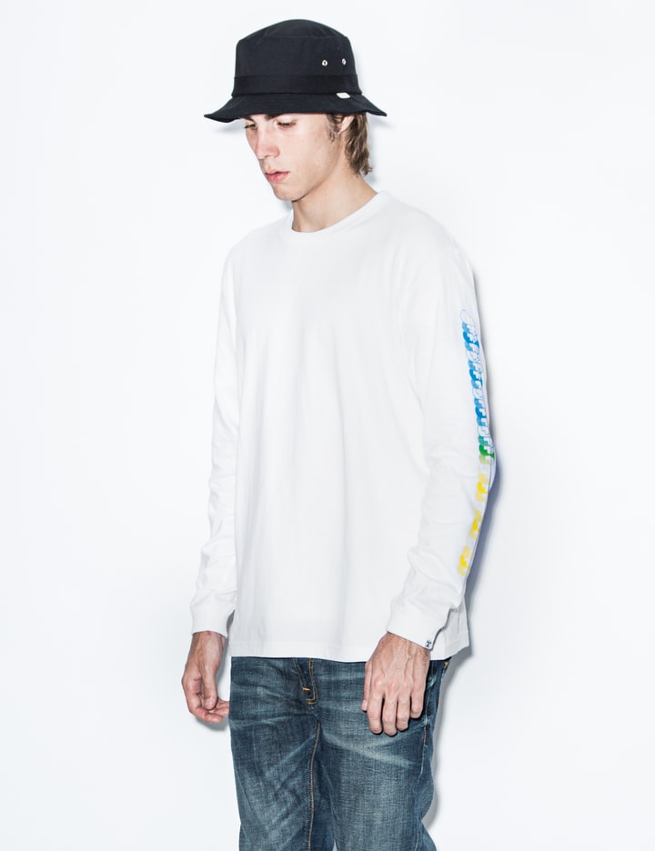 White Fmily Print L/S T-Shirt Placeholder Image