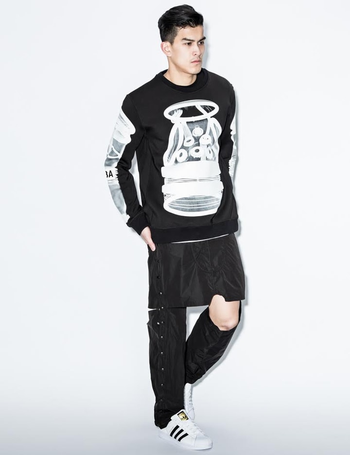 Black Snap Track Pants with Cut Out Detail Placeholder Image