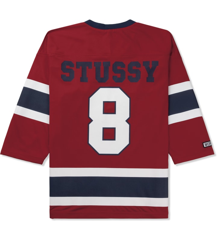 Red Mesh Hockey Jersey Placeholder Image