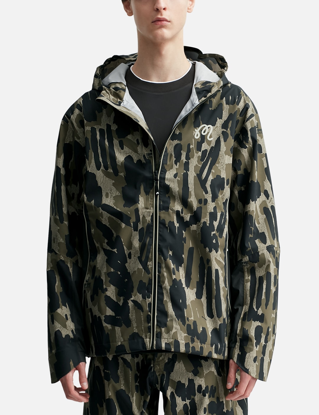 Tour Divot Camo Rain Jacket view 18