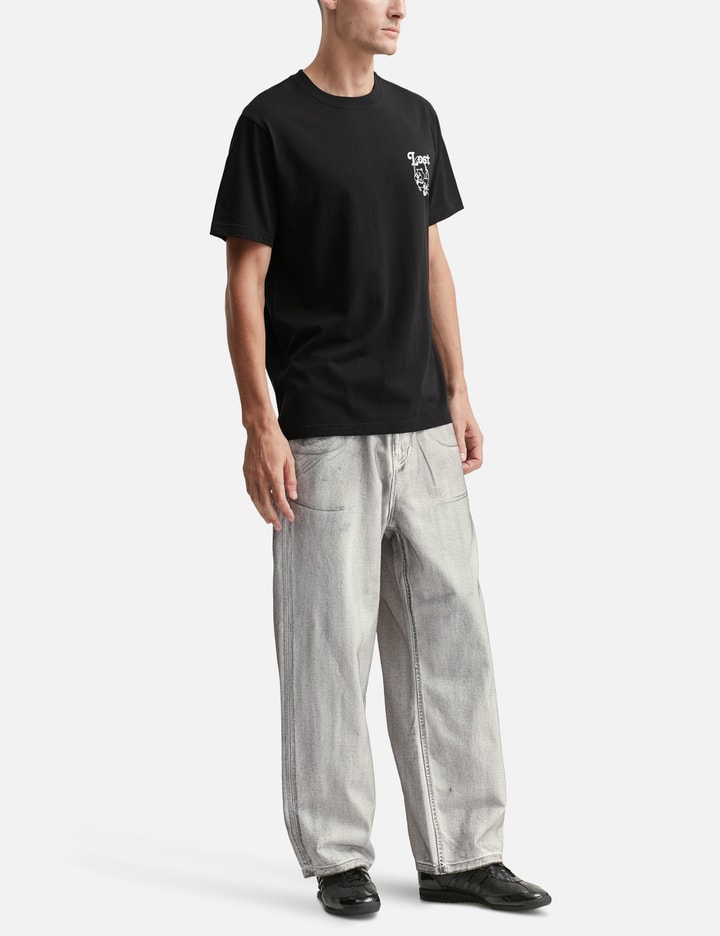 Dirty Washed Wide Denim Pants Placeholder Image