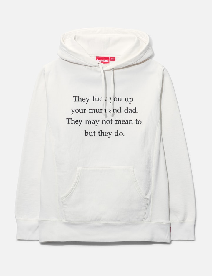 Supreme They Fuck You Up Hoodie In White