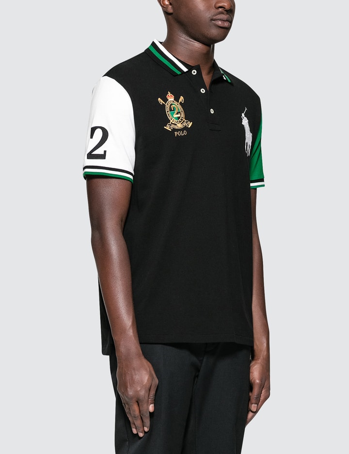 Custom Slim Fit S/S Polo With Badge Placeholder Image