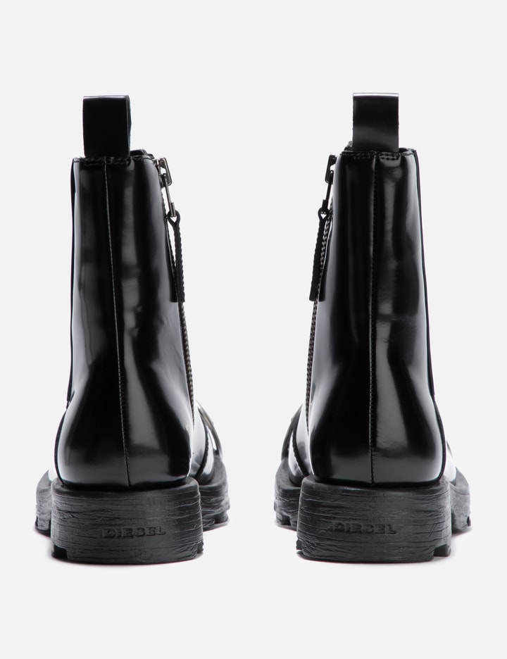 Shop Diesel D Emblem Boots In Black