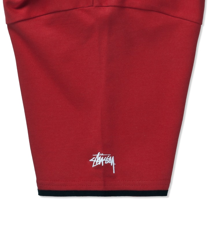 Stüssy Red S Baseball Jersey Shirt