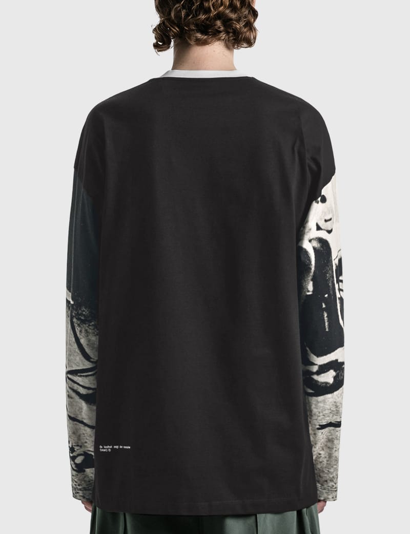 OAMC プリント ロングスリーブTシャツ Edition HOPE 黒 ロンT Tシャツ 