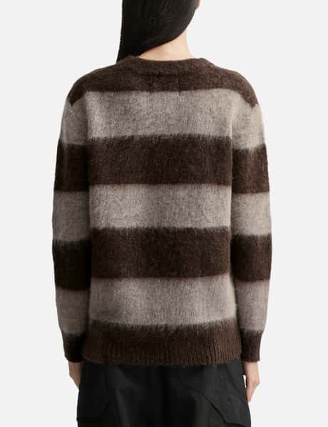 Wool Mohair Striped Knit Sweater view 9