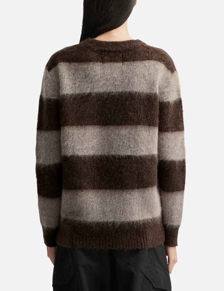 Wool Mohair Striped Knit Sweater Placeholder Image
