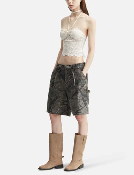White Lace Halter Neck Top view 14