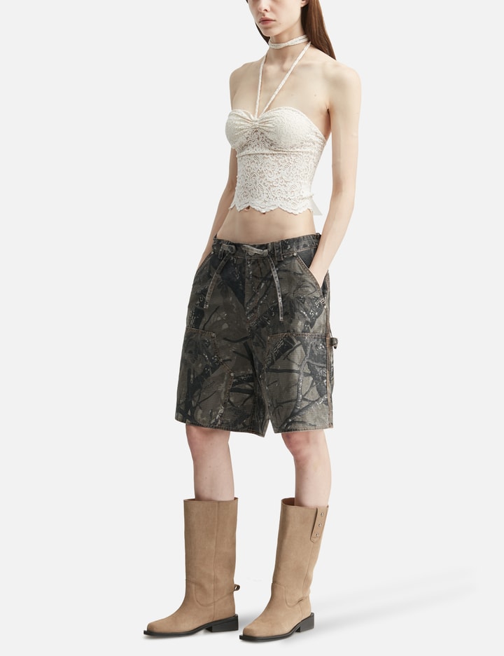 White Lace Halter Neck Top view 5