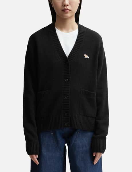 Maison Kitsuné 베이비 폭스 패치 박시 가디건