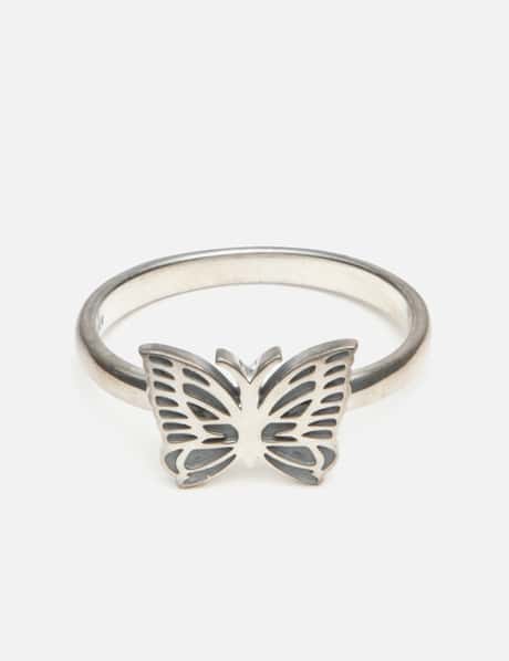 Needles 925 Silver Papillon Ring