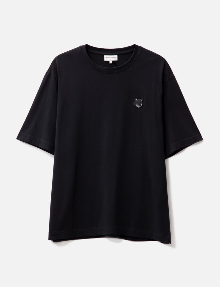 Shop Maison Kitsuné Bold Fox Head Patch Oversized T-shirt In Black