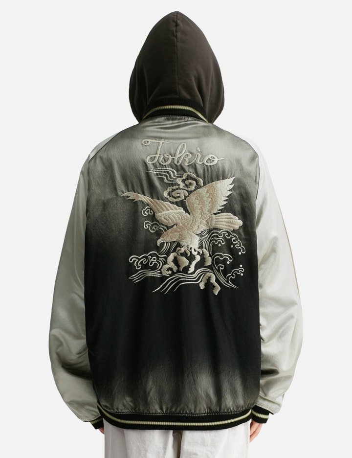 Reversible Hoodie Layered Souvenir Jacket Placeholder Image