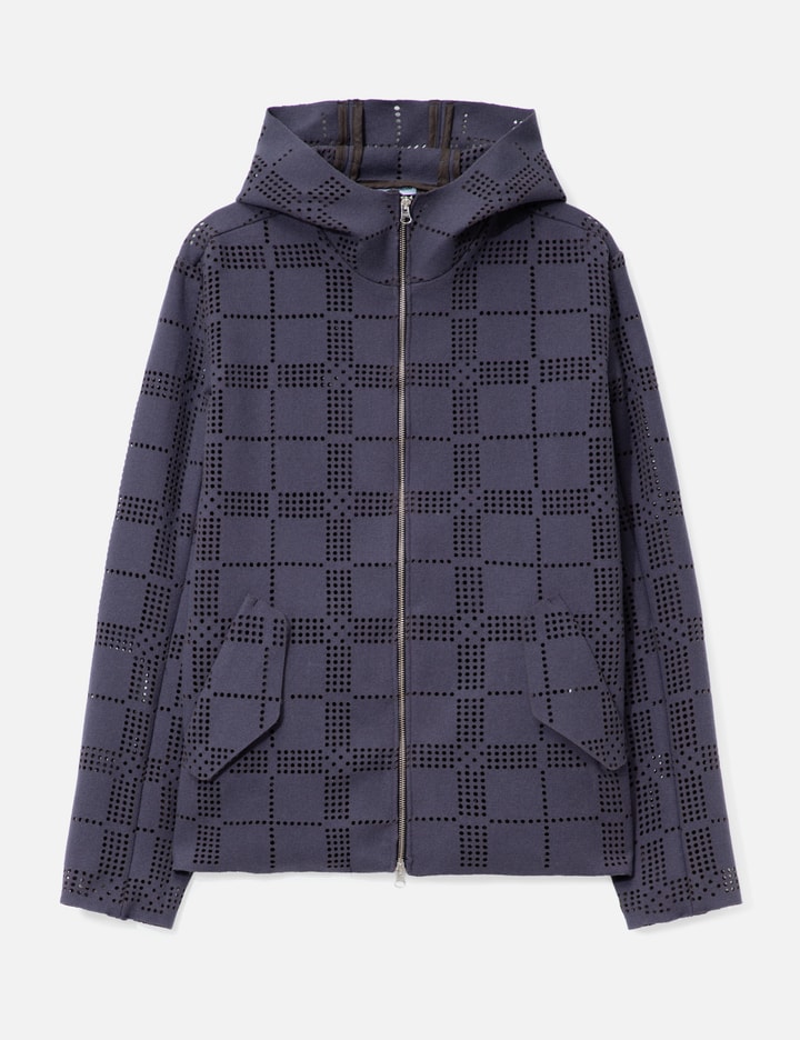 Khakilaser Perforated Check Wool Jacket Placeholder Image