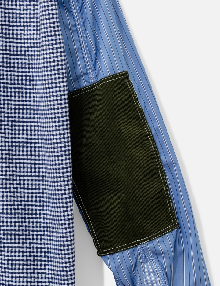 Junya Watanabe Man Striped Patch Detail Shirt