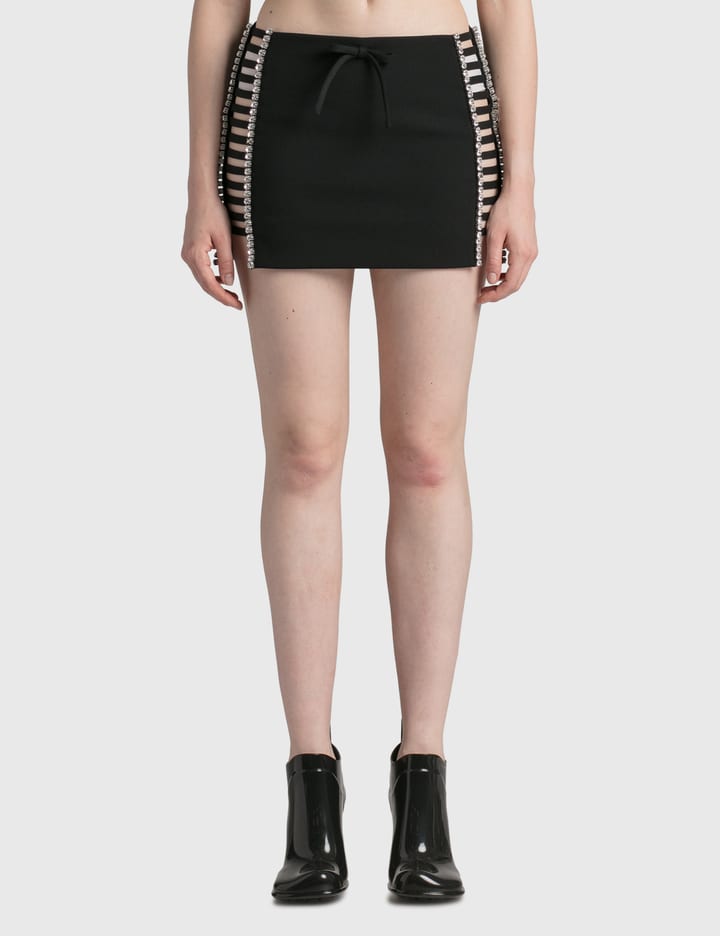 Cage Strap Mini Skirt