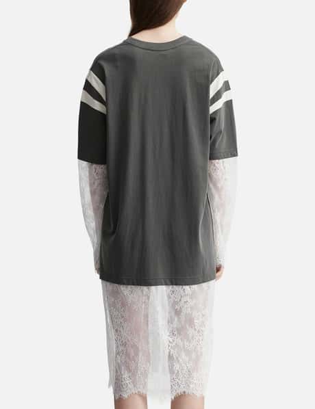 Layered Lace Sleeve Tee view 9
