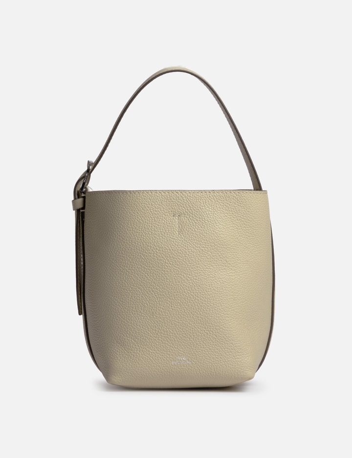 TOTEME Small Belted Grained-Leather Tote