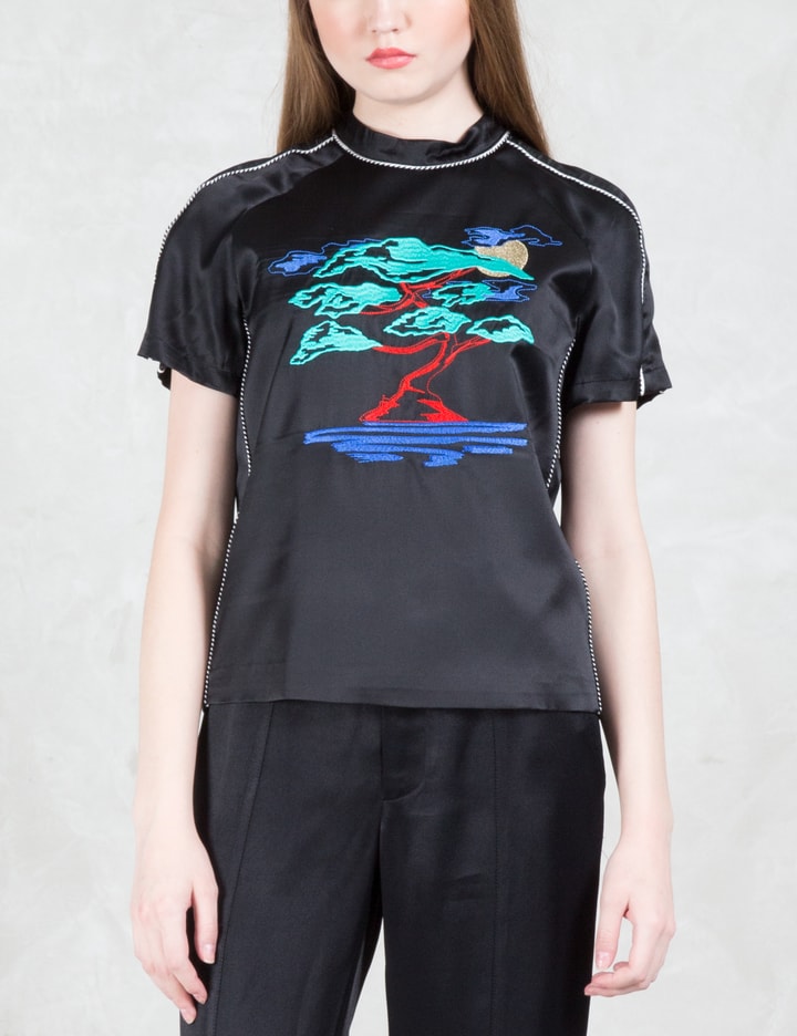 Silk Embroidered Bonsai T-Shirt Placeholder Image